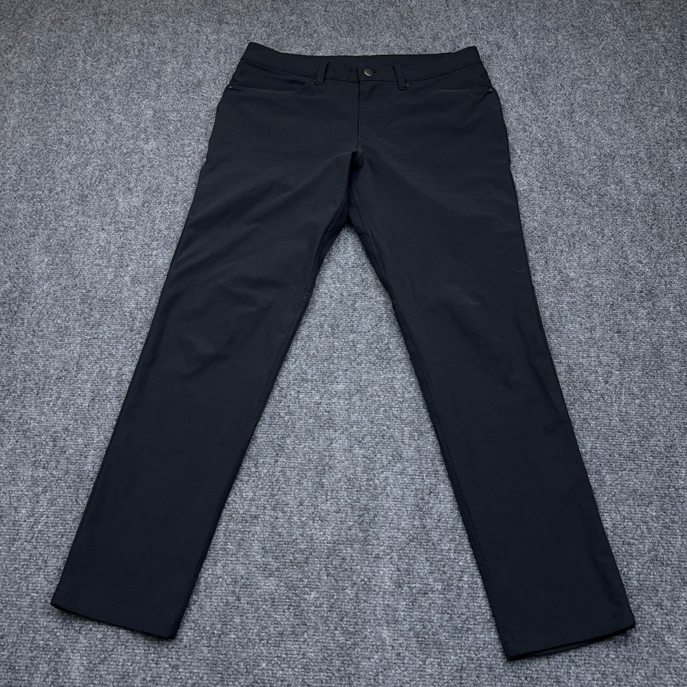lululemon ABC Pant Slim *Warpstreme Men's 32x29 Obsidian 5-Pocket Performance